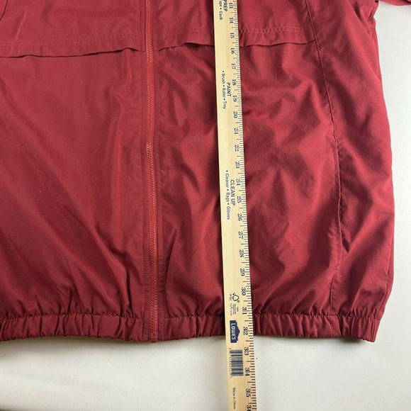 VTG Nike Full Zip Windbreaker Jacket Southern Illinois Saluskis Red XLT Tall - Picture 10 of 11